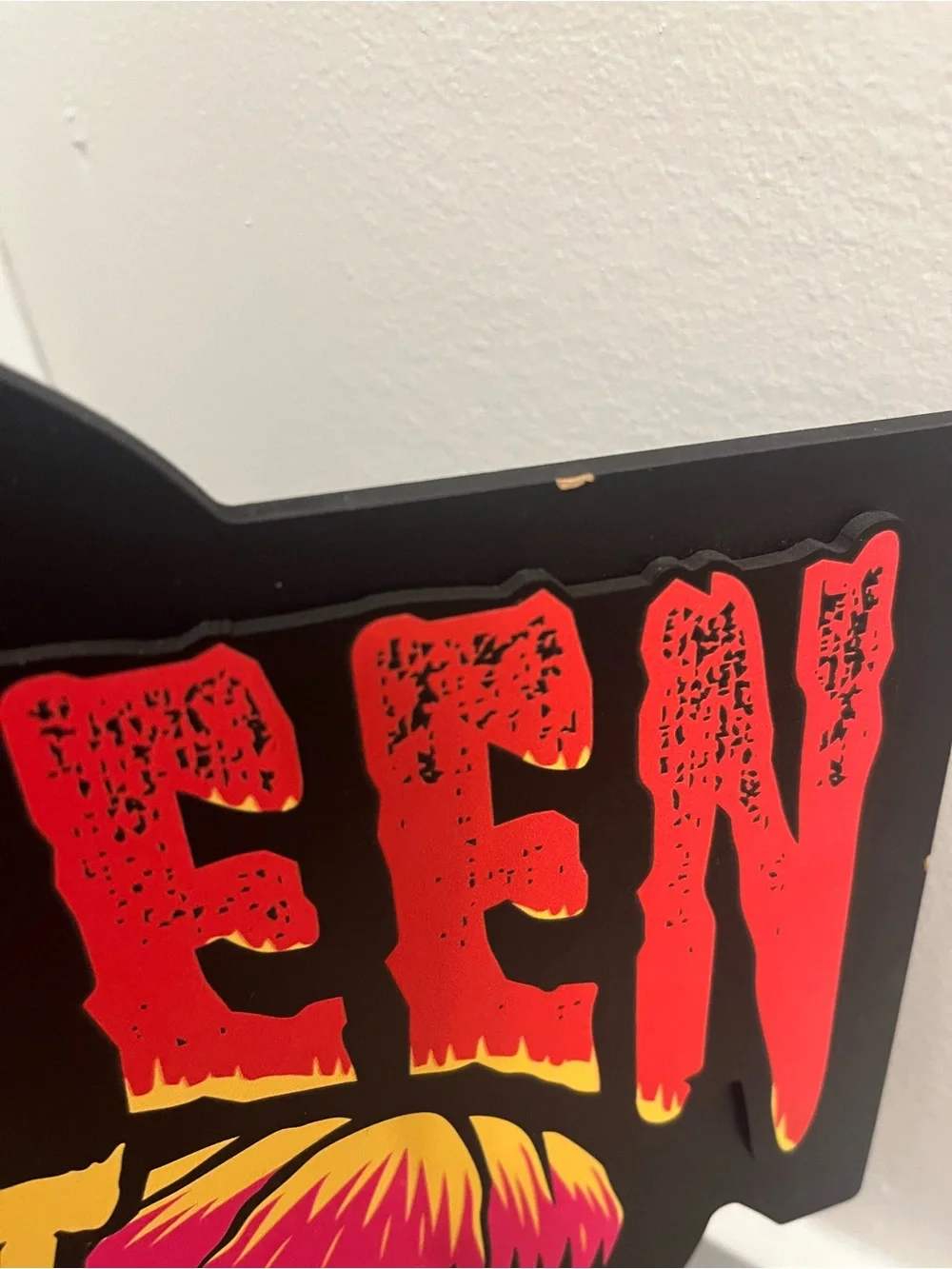 NWT Welcome to Halloween Night Disney World Mickey Mouse light-up sign